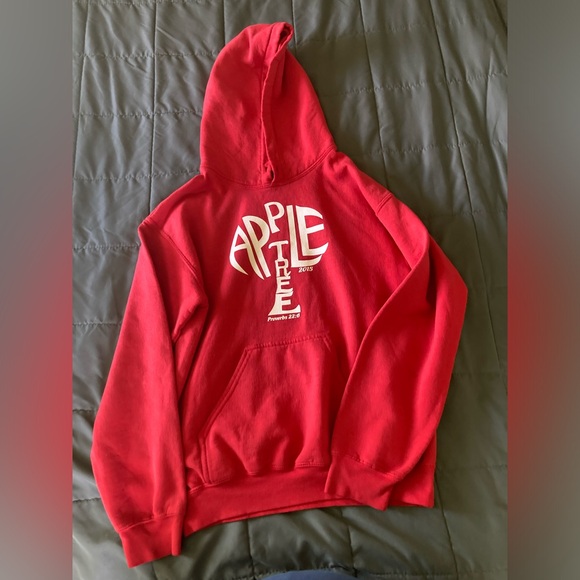 Apple Tree Christian Homeschool Red Hoodie - Picture 2 of 5